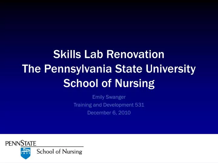 skills lab renovation the pennsylvania state university school of nursing