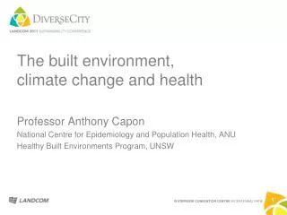 The built environment, climate change and health