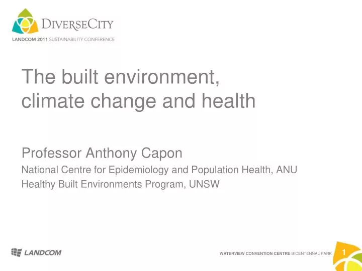 the built environment climate change and health