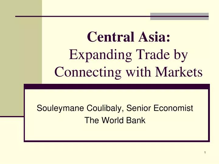 central asia expanding trade by connecting with markets