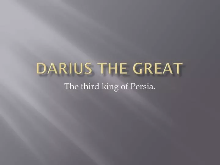 darius the great