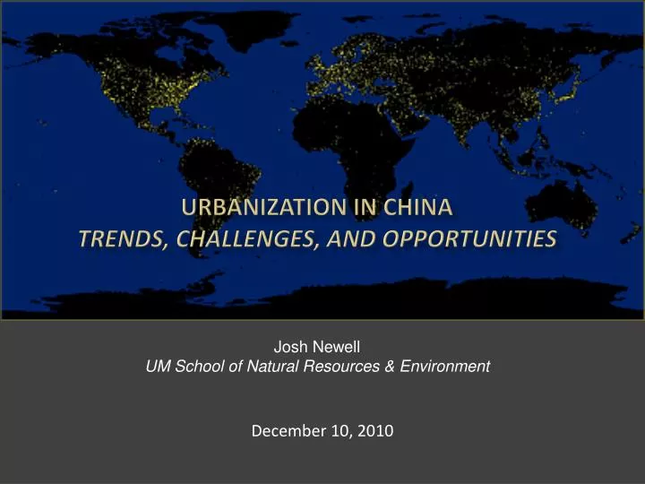 urbanization in china trends challenges and opportunities