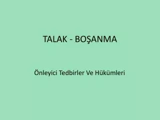 talak bo anma