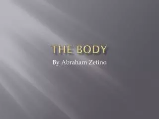 the body