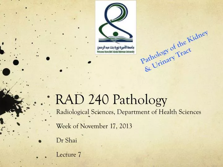 rad 240 pathology