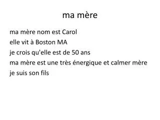 ma m re