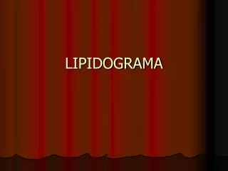 LIPIDOGRAMA