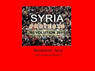Revolutions: Syria