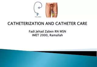 catheterization and catheter care fadi j ehad zaben rn msn imet 2000 ramallah