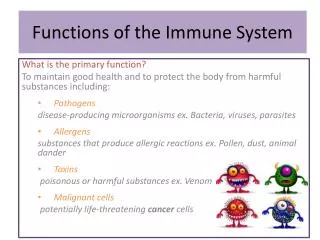 Functions of the Immune System