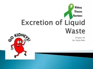 Excretion of Liquid Waste