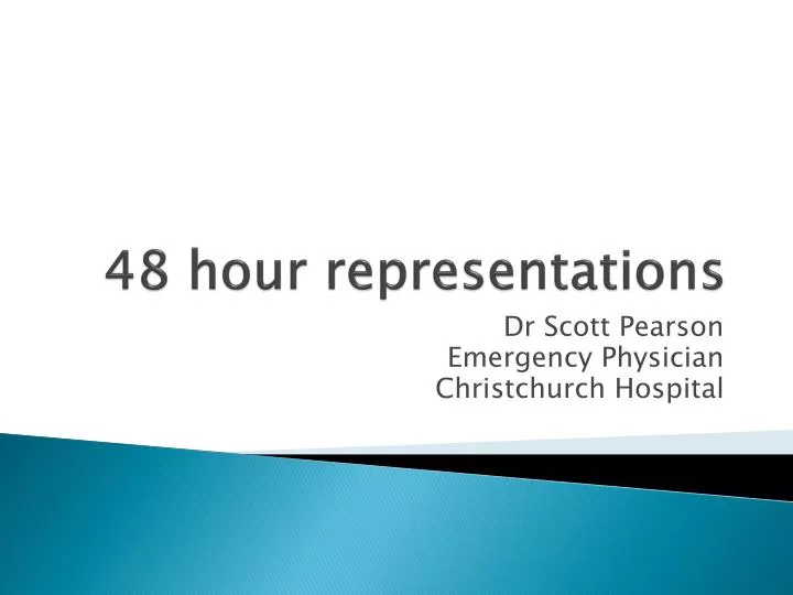 48 hour representations