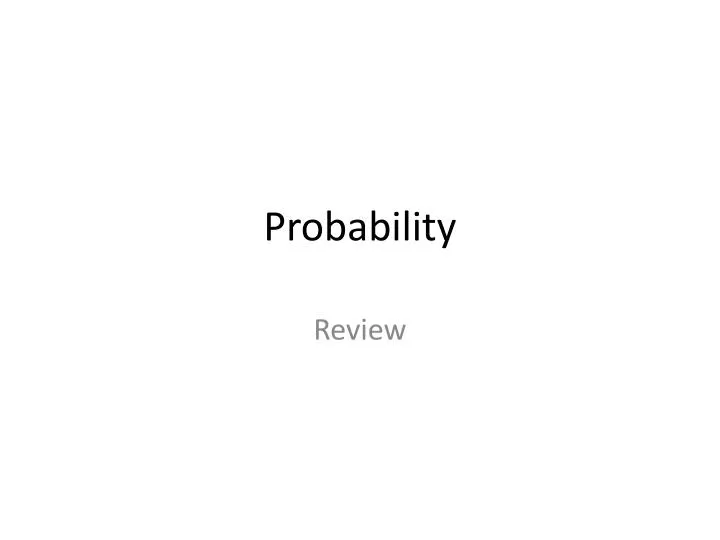 probability