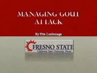 Managing Gout Attack