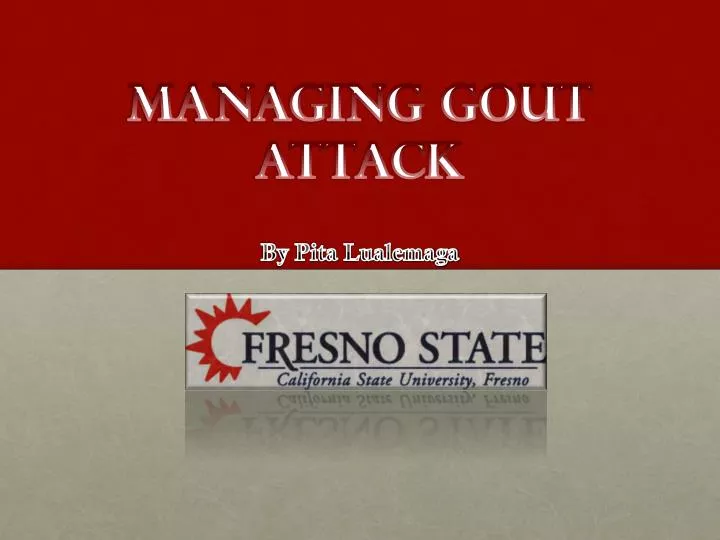managing gout attack
