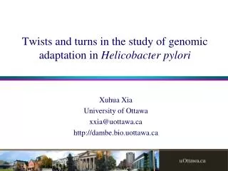 Twists and turns in the study of genomic adaptation in Helicobacter pylori