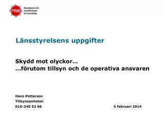 l nsstyrelsens uppgifter