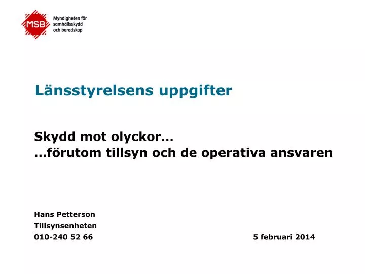 l nsstyrelsens uppgifter