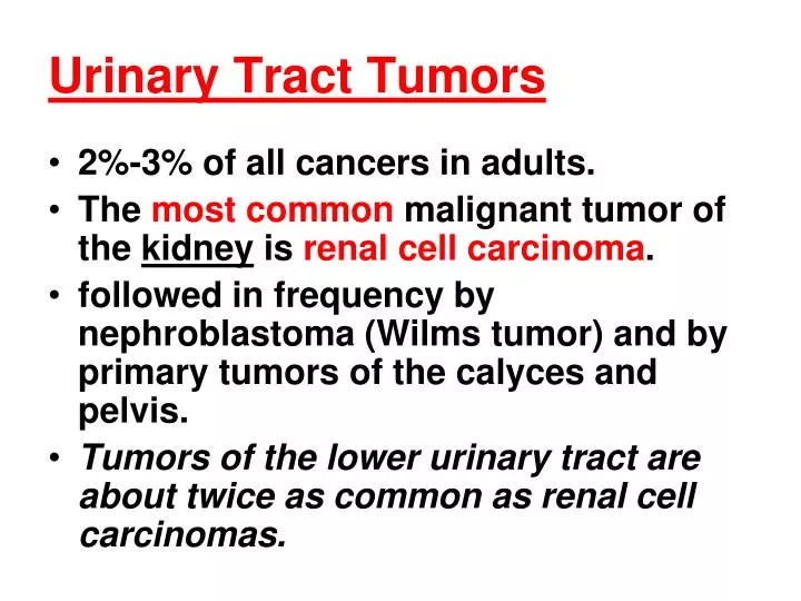 urinary tract tumors