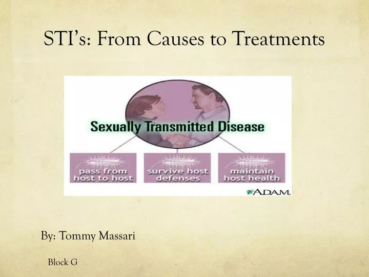 sti s from causes to treatments