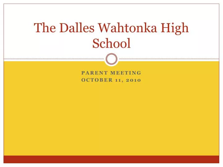 the dalles wahtonka high school