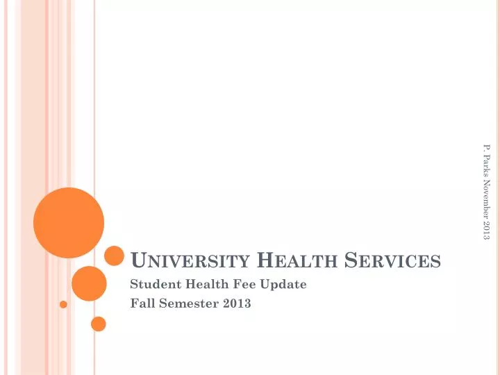 university health services