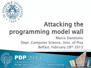 Attacking the programming model wall