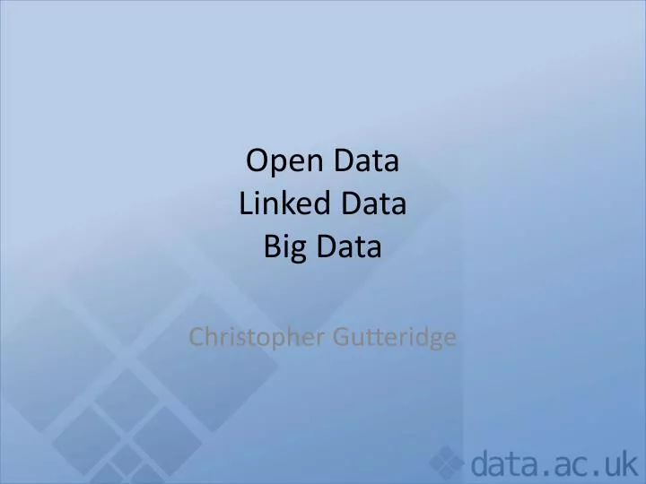 open data linked data big data