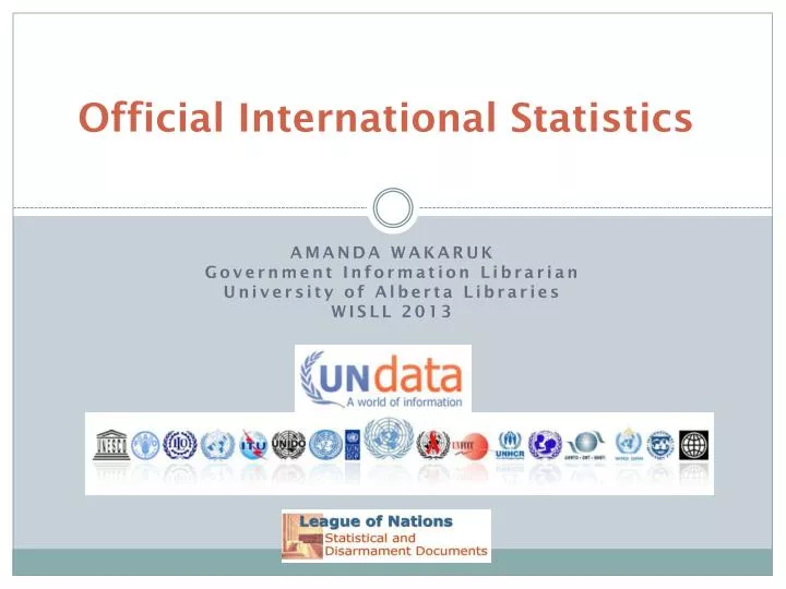 official international statistics