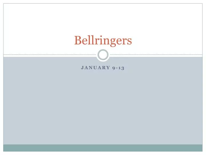 bellringers