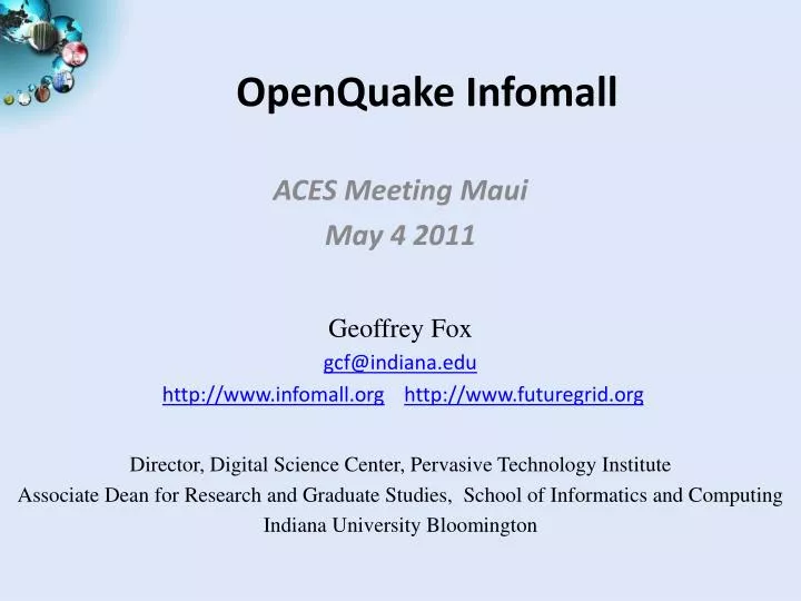 openquake infomall