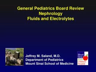 General Pediatrics Board Review Nephrology Fluids and Electrolytes