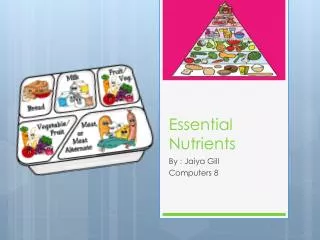 Essential Nutrients