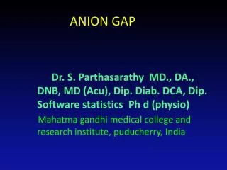 ANION GAP