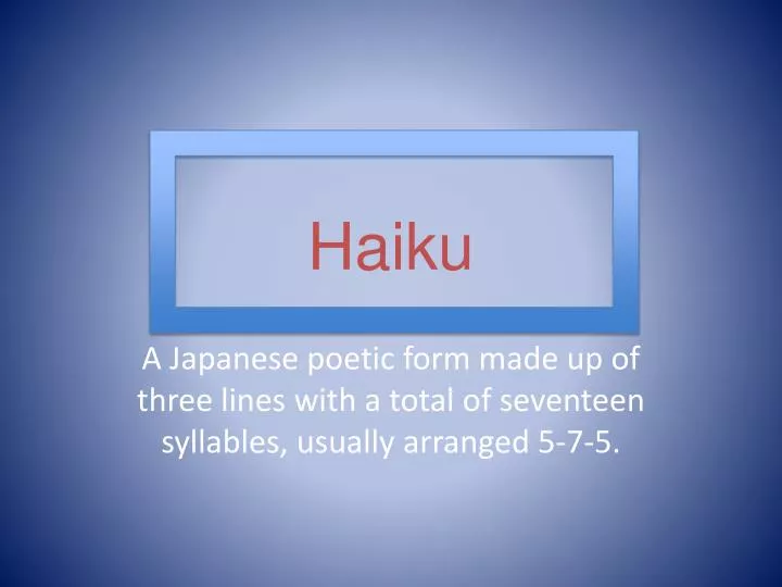 haiku