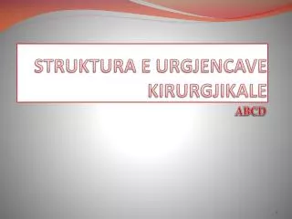 struktura e urgjencave kirurgjikale