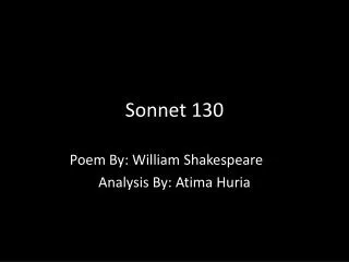 Sonnet 130