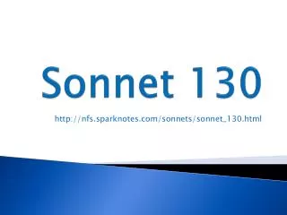 Sonnet 130