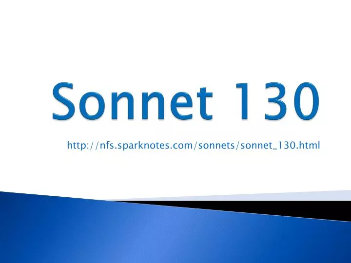 sonnet 130