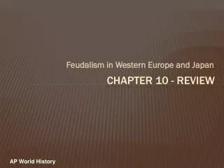 Chapter 10 - Review