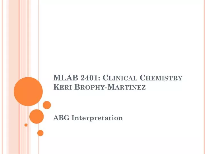 mlab 2401 clinical chemistry keri brophy martinez