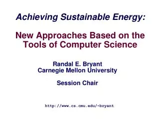 Achieving Sustainable Energy: New Approaches Based on the Tools of Computer Science