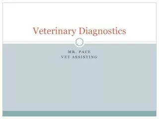 Veterinary Diagnostics