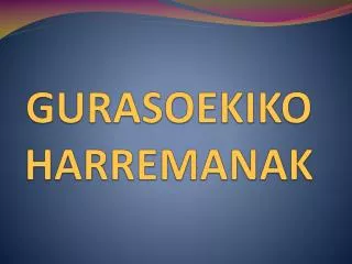 GURASOEKIKO HARREMANAK