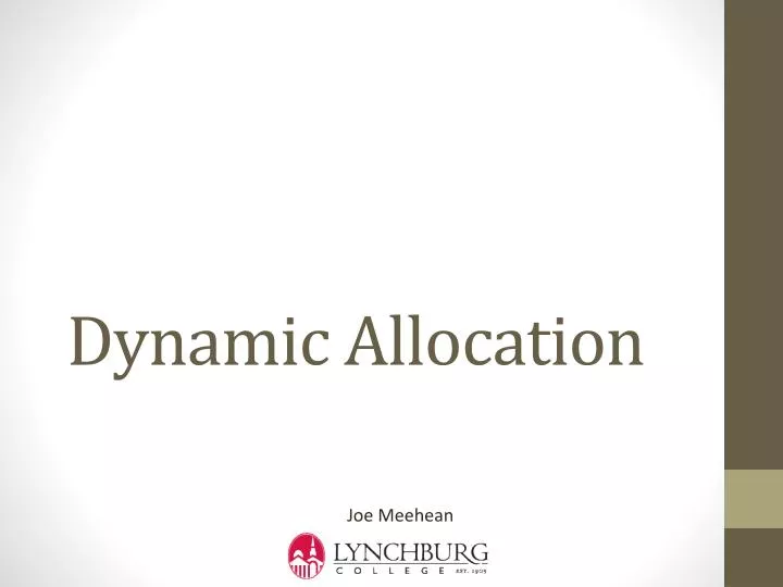 dynamic allocation