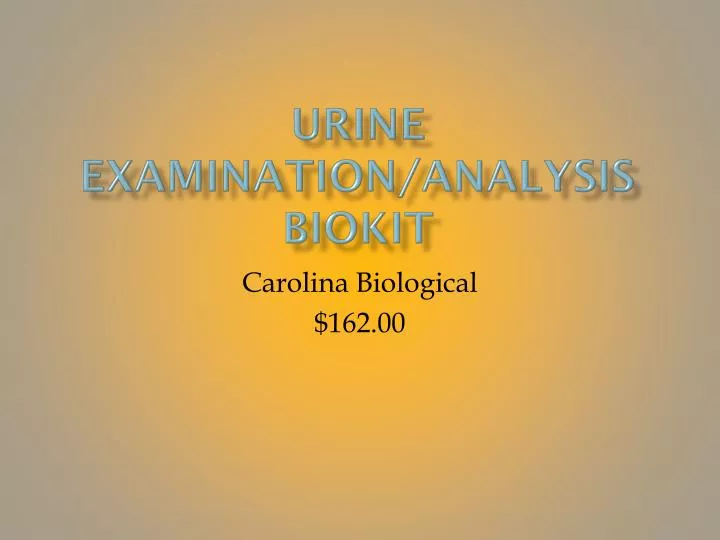 urine examination analysis biokit