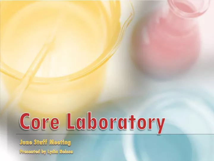 core laboratory