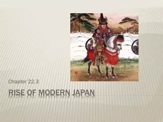 Rise of Modern Japan