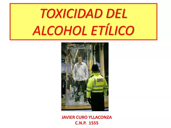 toxicidad del alcohol et lico