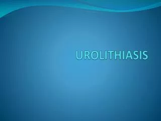 urolithiasis